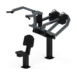 Тяга верхняя с переменной нагрузкой (серый) - Уличный тренажер - СТ 036-13, фото 3 Тяга верхняя с переменной нагрузкой (серый) - Уличный тренажер - СТ 036-13, фото 3