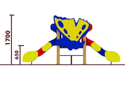 Горка двойная Бабочка 08202.21 для детской площадки, фото 2