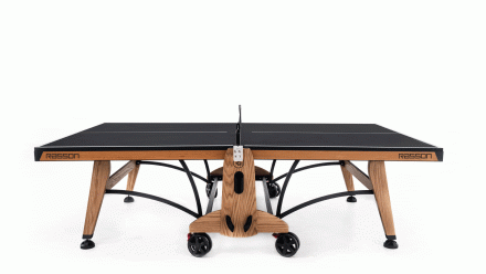 Теннисный стол складной для помещений "RASSON PREMIUM T03 Indoor" (натуральный дуб) с сеткой, фото 1