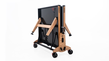 Теннисный стол складной для помещений "RASSON PREMIUM T03 Indoor" (натуральный дуб) с сеткой, фото 3