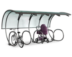 Парковка для колясок и велосипедов с навесом Шасси 2, фото 1