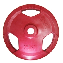 Диск обрезиненный цветной с хватом d 51 мм 25 кг Диск обрезиненный цветной с хватом d 51 мм 25 кг