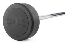 Штанга неразборная обрезиненная 30 кг Прямой гриф Штанга неразборная обрезиненная 30 кг Прямой гриф