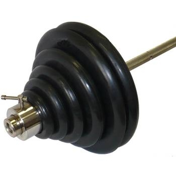 Штанга тренировочная 125,5 кг (МВ) черная, фото 1