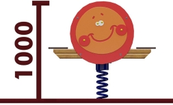 Качели-балансир на пружине Колобок 04516 для детской площадки, фото 2 Качели-балансир на пружине Колобок 04516 для детской площадки, фото 2