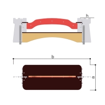 Скамейка Romana 115.72.00 со спинкой двусторонняя для улицы Скамейка Romana 115.72.00 со спинкой двусторонняя для улицы