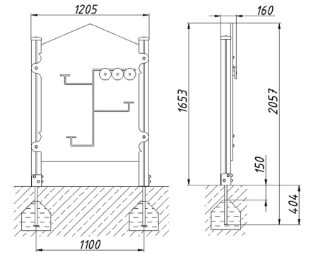 Развивающий элемент Почта У1 РЭ014 для детской площадки, фото 3