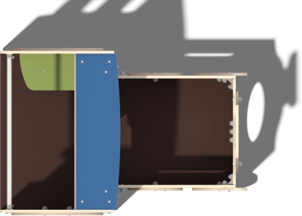 Игровой макет Паровоз ДС004 для детской площадки, фото 3