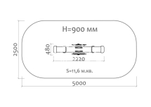 Качели-балансир Колобок 04111.21 для детской площадки