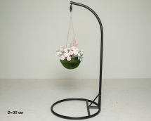 Топиари подвесное кашпо Нино, d = 65 см - газон Deluxe Топиари подвесное кашпо Нино, d = 65 см - газон Deluxe