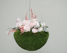 Топиари подвесное кашпо Нино, d = 65 см - газон Deluxe Топиари подвесное кашпо Нино, d = 65 см - газон Deluxe