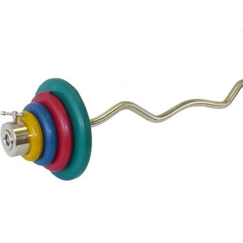 Штанга гнутая W-образная 50 кг (МВ) цветная, фото 1