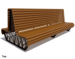 Скамейка уличная Ессентуки, Лиственница 1,2 м, фото 5 Скамейка уличная Ессентуки, Лиственница 1,2 м, фото 5