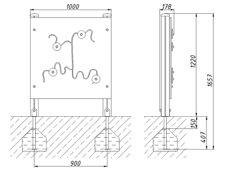 Развивающий элемент Найди дом М1 РЭ004 для детской площадки, фото 3
