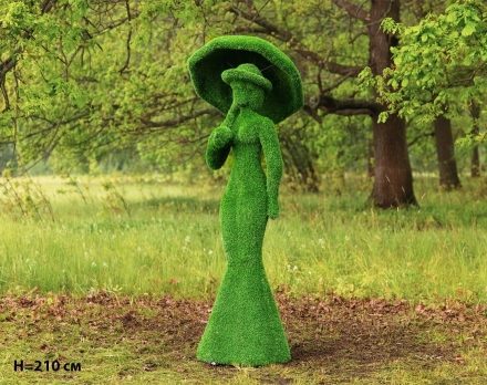 Топиари Дама с зонтом, h=180 см - газон Eco, фото 8