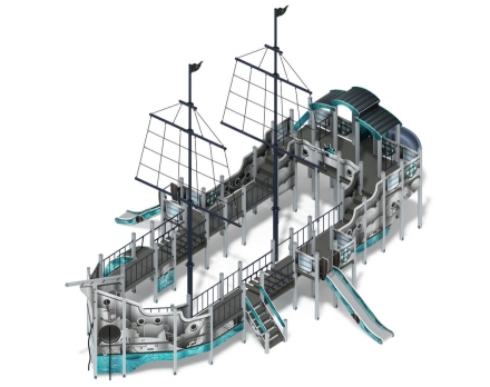 Детская игровая площадка Флагман (Лагуна) (винтовой скат) ДИК 2.03.3.03-12, фото 1