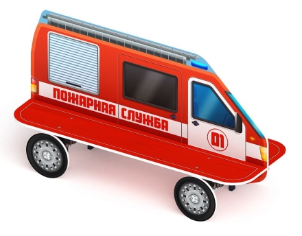 Пожарная машина - Скамейка детская - МФ 41.03.01-01, фото 3