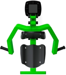 Жим от груди (зеленый) - Уличный тренажер - СТ 006-12.И1, фото 5