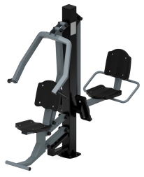Жим ногами + жим от груди (серый) - Уличный тренажер - СТ 037-13, фото 4 Жим ногами + жим от груди (серый) - Уличный тренажер - СТ 037-13, фото 4
