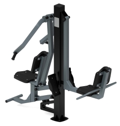 Жим ногами + жим от груди (серый) - Уличный тренажер - СТ 037-13, фото 3 Жим ногами + жим от груди (серый) - Уличный тренажер - СТ 037-13, фото 3