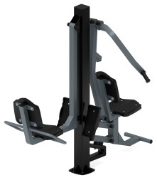 Жим ногами + жим от груди (серый) - Уличный тренажер - СТ 037-13, фото 2 Жим ногами + жим от груди (серый) - Уличный тренажер - СТ 037-13, фото 2