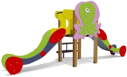 Горка двойная Медуза 08024 для детской площадки, фото 1