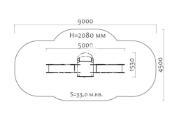Горка двойная Медуза 08024 для детской площадки, фото 4