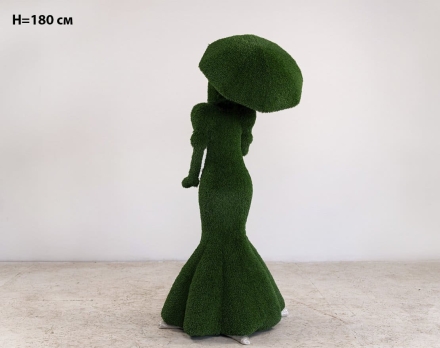 Топиари Дама с зонтом, h=210 см - газон Eco, фото 6