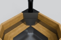 Сибирская купель с боковой печью