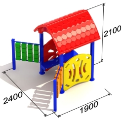 Игровой домик беседка №3 для детской площадки, фото 1