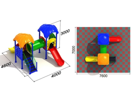 Детская игровая площадка Радуга 1.2.2, фото 2