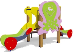 Горка двойная Медуза 08022 для детской площадки, фото 1