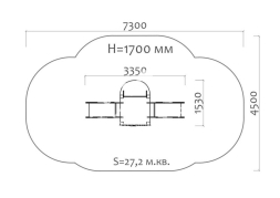 Горка двойная Медуза 08022 для детской площадки, фото 4