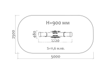 Качели-балансир Морская звезда 04109.21 для детской площадки