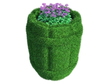 Топиари Бочка, h=60см - газон Eco Топиари Бочка, h=60см - газон Eco
