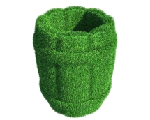 Топиари Бочка, h=60см - газон Eco Топиари Бочка, h=60см - газон Eco