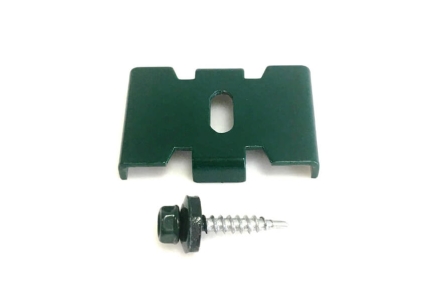 Комплект крепежа №2.6 Скоба 40*40*2 усиленная (Скоба усил ОЦ с ПП 40х40х2мм и болт М8*90 меб + гайка М8 + шайба С8), фото 1