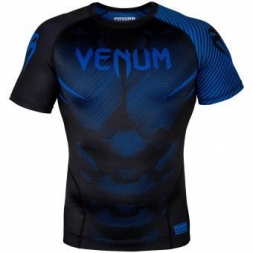 Рашгард Venum NoGi 2.0 Black/Blue S/S, фото 1