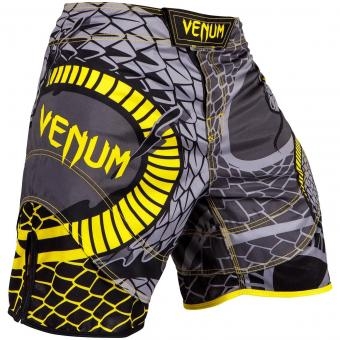 Шорты ММА Venum Snaker Black/Yellow, фото 2