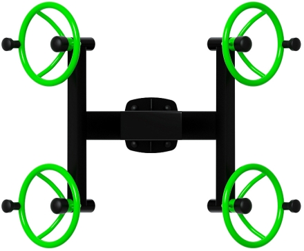Рули (положение стоя) зеленый - Уличный тренажер - СТ 101-12, фото 5