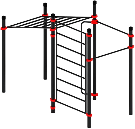 Воркаут ЛОВ 89 красный ВТ 101.12-01, фото 4