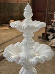 Фонтан классический двухъярусный белый, фото 4 Фонтан классический двухъярусный белый, фото 4