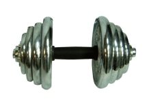 Гантель сборная хромировання. Вес 15 кг