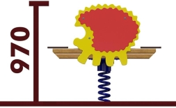 Качели-балансир на пружине Ёжик 04512.21 для детской площадки, фото 2 Качели-балансир на пружине Ёжик 04512.21 для детской площадки, фото 2