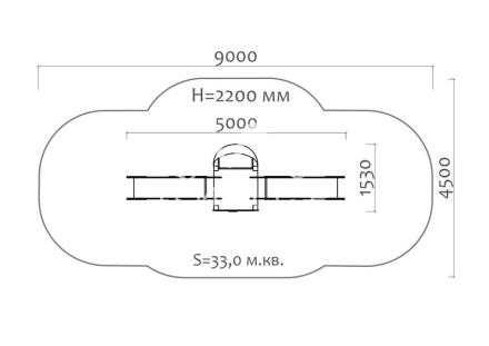 Горка двойная Морская звезда 08020 для детской площадки, фото 4