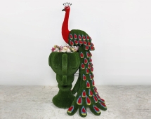 Топиари композиция Жар-птица на вазоне - газон Eco