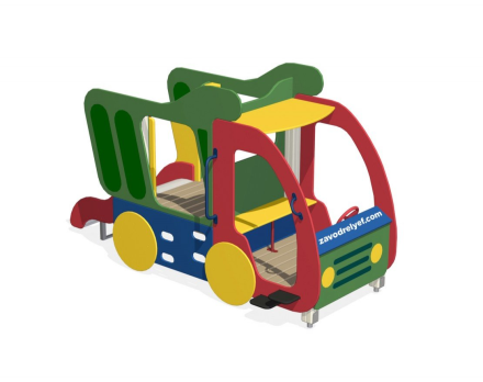 Игровой комплекс Машинка с горкой ИО-02, фото 1