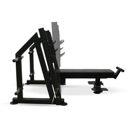 Скамья для жима лёжа с доводчиком, упором и подставкой для ног BRONZE GYM PARTNER ML-901, фото 3