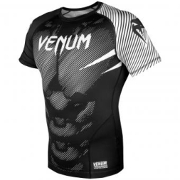 Рашгард Venum NoGi 2.0 Black/White S/S, фото 2