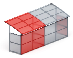 Навес для колясок (2 секции) МФ 742.01-02, фото 4